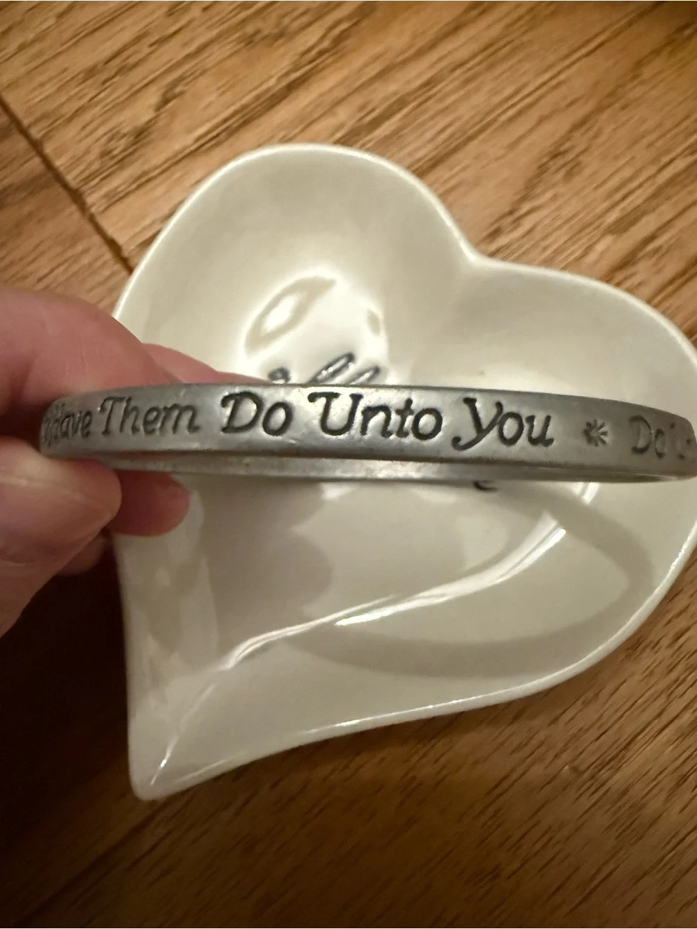 Sterling-silver Golden Rule Bracelet by Laurel Elliott